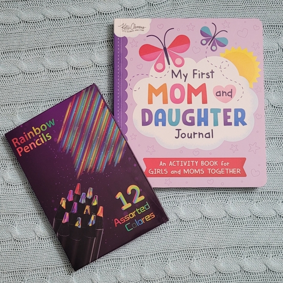 Other - NWOT My First Mom and Daughter Journal with Rainbow Pencils